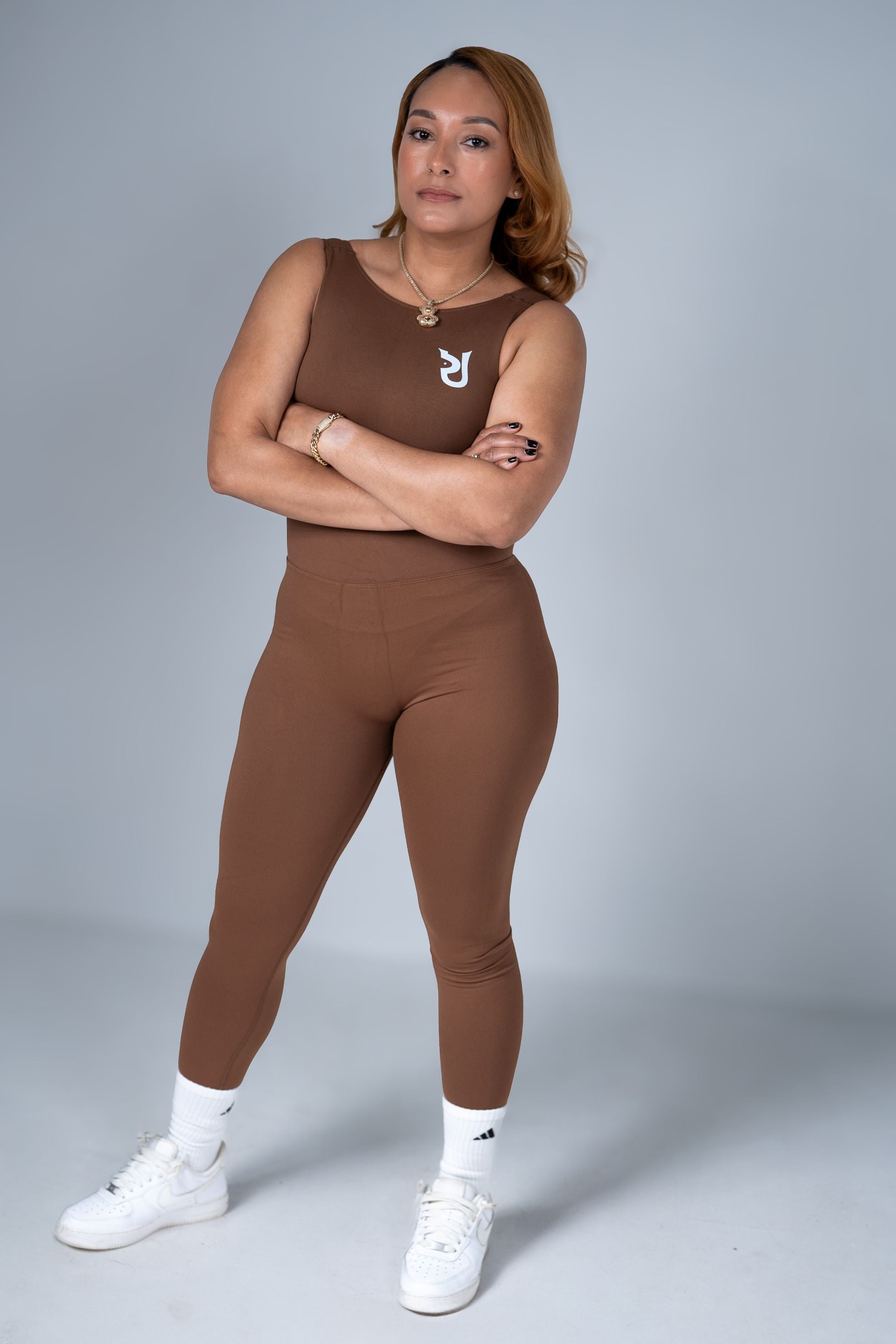 Prounique Brown-Flexfit Jumpsuit