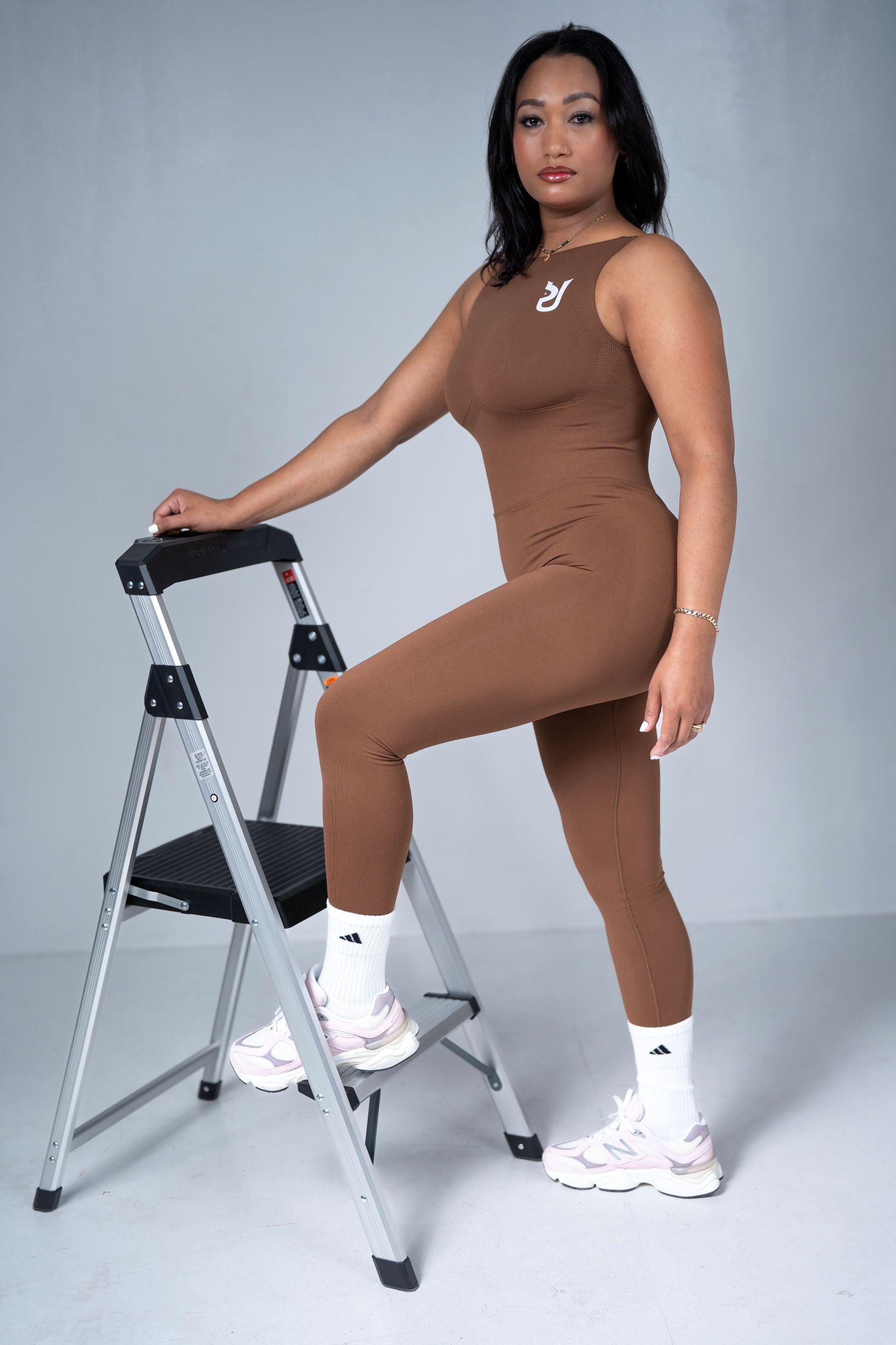 Prounique Brown-Flexfit Jumpsuit