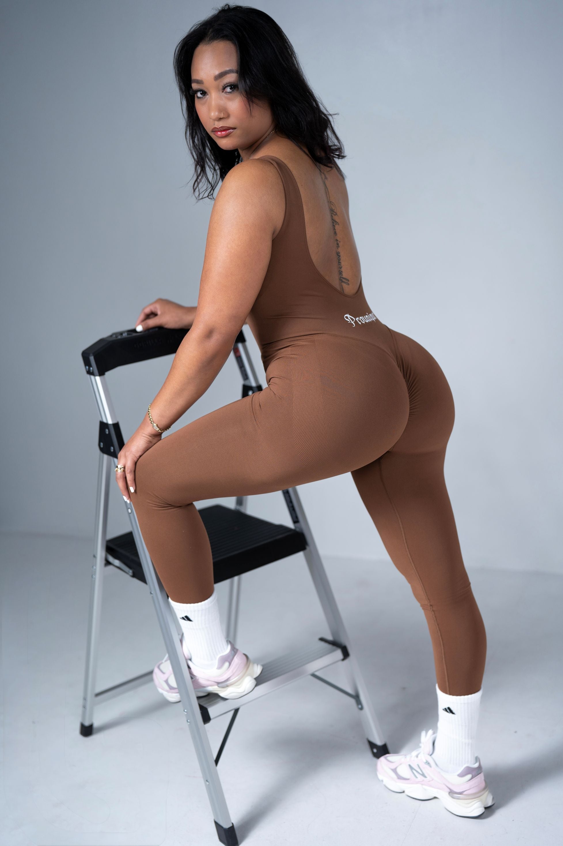 Prounique Brown-Flexfit Jumpsuit