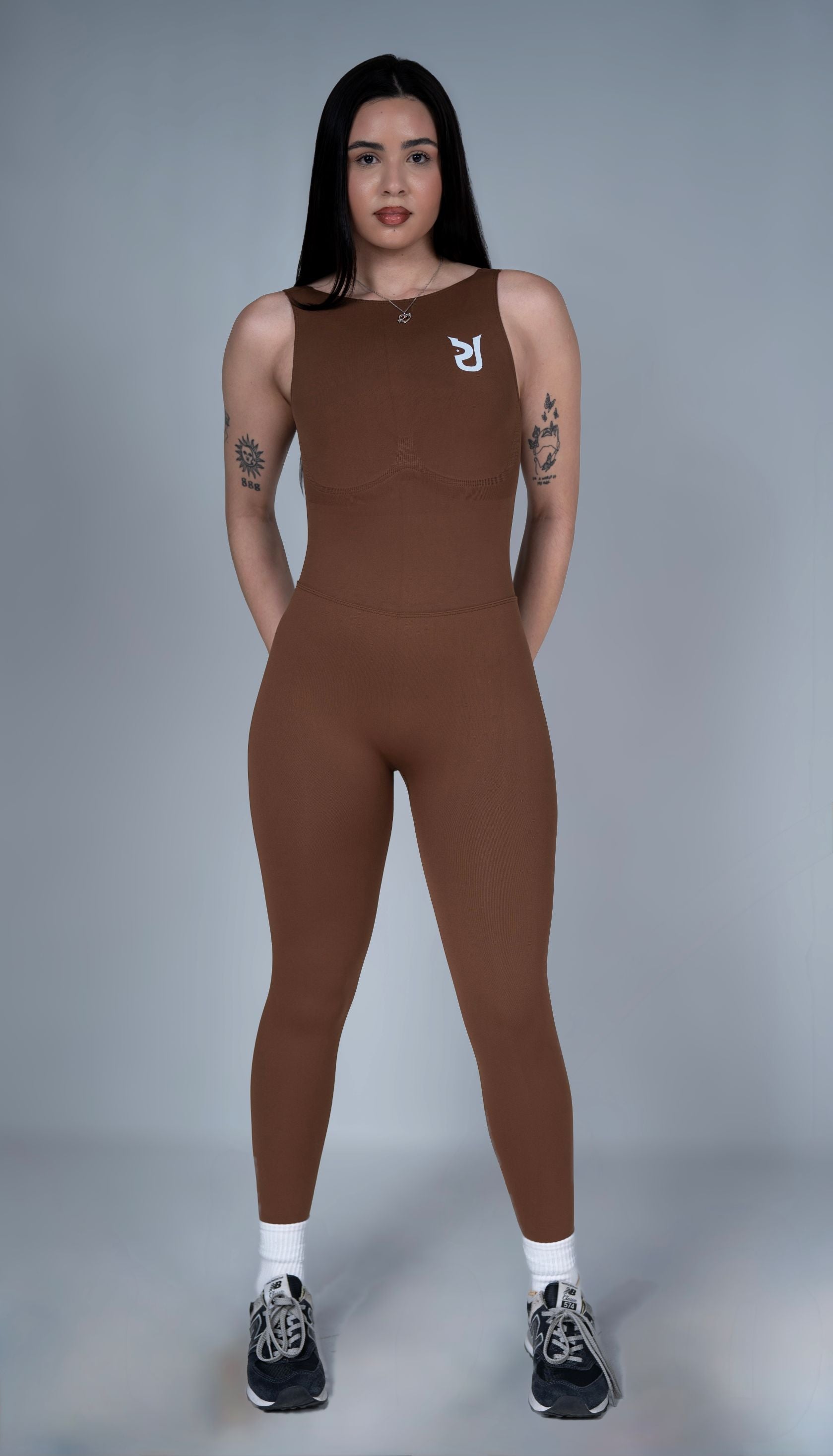 Prounique Brown-Flexfit Jumpsuit